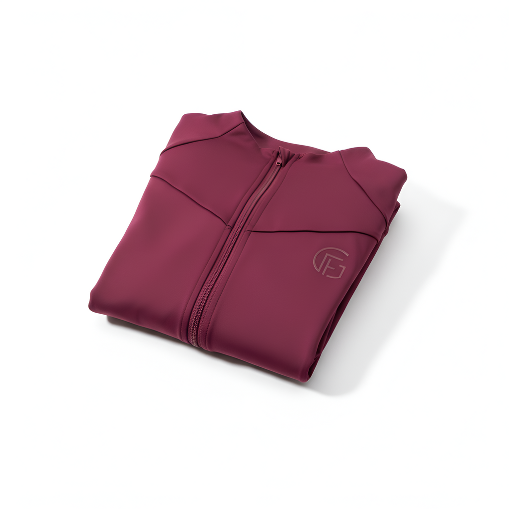 Burgundy Zip Vest